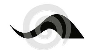 Abstract Curve Line, Dynamic Smooth Element Design, vector design Generative AI