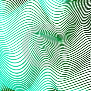 Abstract curve lines background green modern curves