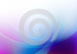 Abstract curved blue background