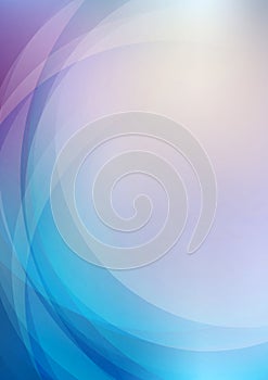 Abstract curved blue background