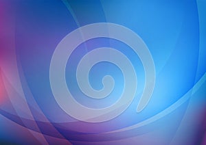 Abstract curved blue background