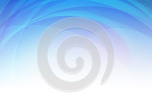 Abstract curved blue background