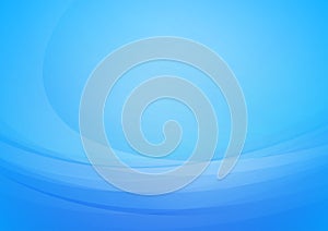 Abstract curved blue background