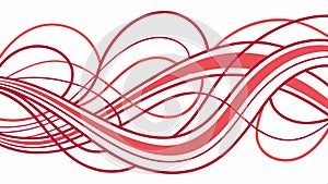Abstract curved lines, dynamic background and wavy texture vector design Generative AI