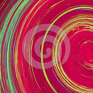 Abstract curved stripes, old, dark, disc, wave,pink, red, cream, love, multi-colored lines, fashion illustration leaf, summer,