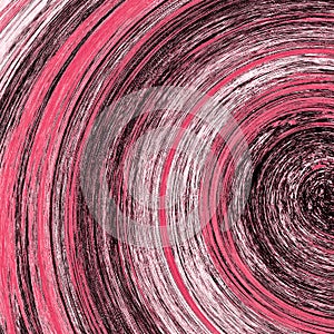 Abstract curved stripes, old, dark, disc, wave,pink, red, cream, love, multi-colored lines, fashion illustration leaf, summer,