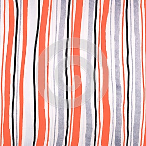 Abstract curved stripes,white, red, black , multi-colored lines, marker, pencil,  fashion illustration leaf, summer,