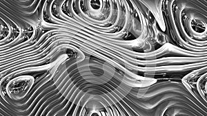 Abstract curves - metal parametric curved shapes 4k seamless bac