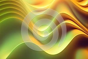 Abstract curvy design wallpaper. Waves and energy flow. Generative AI