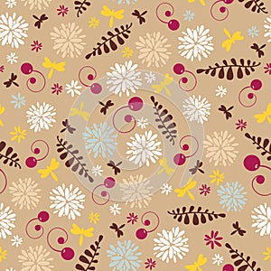 Abstract cute spring seamless background