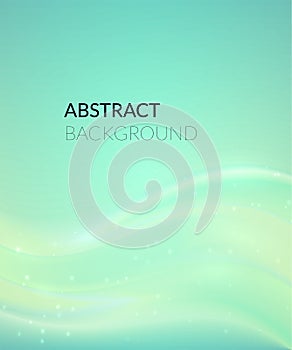 Abstract cyan background with smooth lines