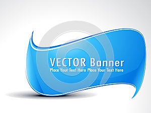 Abstract cyan banner