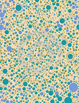 Abstract Cyan and Purple Grunge Background with Polka Dots and Spots