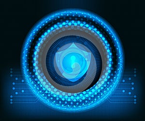 Abstract cyber secutiry technology background