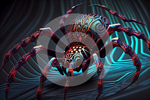 Abstract Cyber Spider