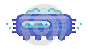 Abstract Cybernetic Circuit Board Vector, Tech Background Design, vector design Generative AI