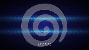 Blue abstract future technology cyberspace background vector design,perspective futuristic digital geometric technology background photo