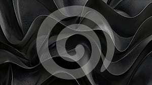 abstract 3d background in balck curves and seemless pattern for poster, card, banner photo