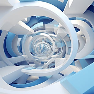 Abstract 3 D background - technology, business, communication, computers, future, virtual reality.