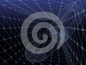 3D Blockchain Digital data,background