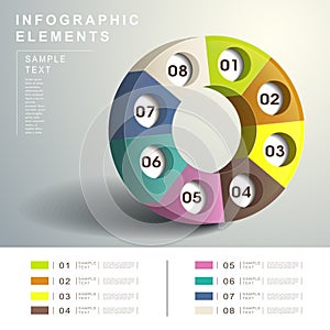 Abstract 3d Dialpad infographics photo