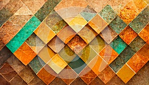 An abstract 3D geometric pattern color gradient background