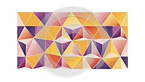 Abstract 3D Geometric Triangle Grid Pattern, vector design Generative AI
