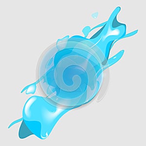 Abstract 3D glass element