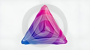 Abstract 3D Gradient Triangular Object
