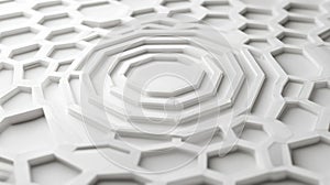 Abstract Hexagon Structure White Honeycomb Pattern Background