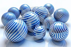 3D striped decorative balls