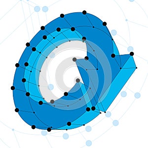 Abstract 3d mesh vector background, clear eps 8.