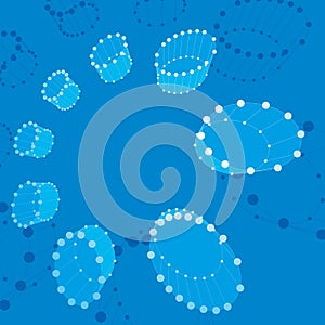 Abstract 3d mesh vector background, clear eps 8.