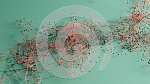 Abstract Connectivity: A Colorful Network in 3D Space