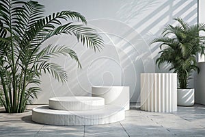 Abstract 3D render minimalist background