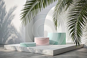 Abstract 3D render minimalist background