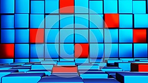 Abstract 3d rendering stage composition, 3d illustration cute background.