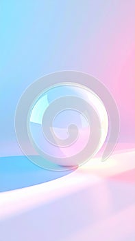 Abstract 3D Sphere on Gradient Background