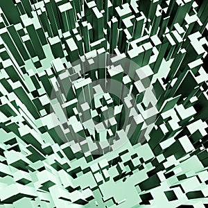 Abstract 3d square pixel geometric background or cube pattern