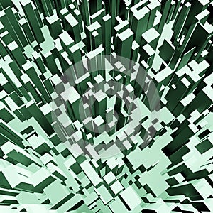 Abstract 3d square pixel geometric background or cube pattern