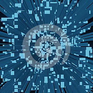 Abstract 3d square pixel geometric background or cube pattern