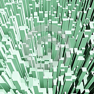 Abstract 3d square pixel geometric background or cube pattern