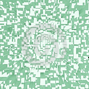 Abstract 3d square pixel geometric background or cube pattern