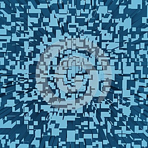 Abstract 3d square pixel geometric background or cube pattern