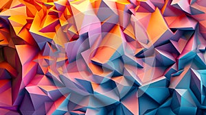 Abstract 3D texture of overlapping geometric shapes, sharp edges, and soft gradients