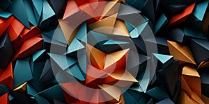 Abstract 3D triangles geometric, polygonal, triangle pattern backgroud for brochure layout, design for wallpaper.