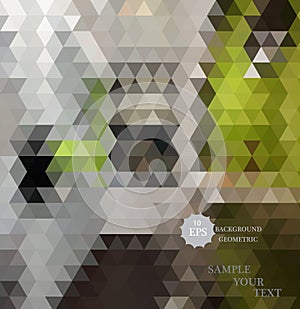 Abstract 3d vector geometrical triangular textured bright background for design, business, print, web, ui and other