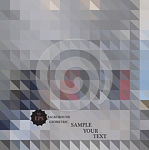 Abstract 3d vector geometrical triangular textured bright background for design, business, print, web, ui and other