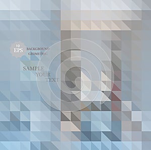 Abstract 3d vector geometrical triangular textured bright background for design, business, print, web, ui and other