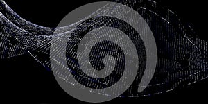 Binary DNA helix, digital genetics, futuristic data science, artificial intelligence, glowing code, cyber technology, machine